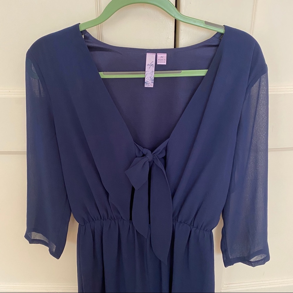 Navy Blue Romper - Picture 4 of 6
